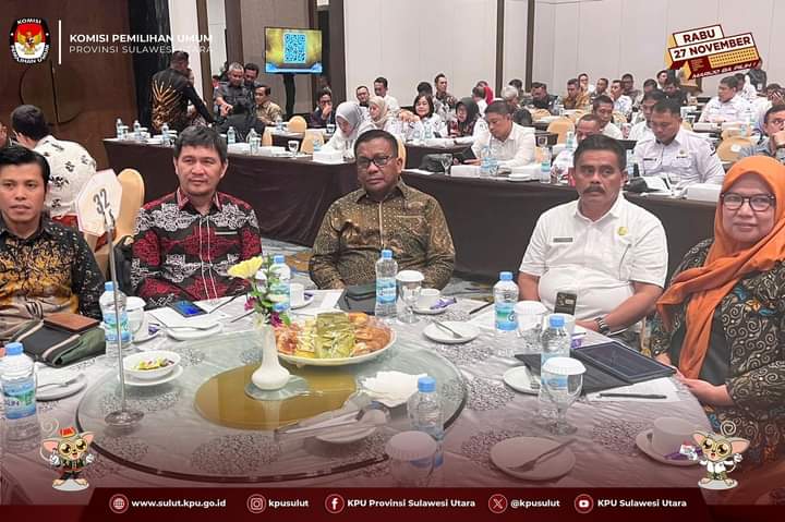 Ketua KPU Sulut Kenly Poluan Hadiri Rakor Persiapan Pilkada Serentak 2024 di Makassar