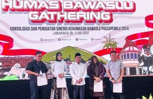 Steffen Linu Terima Wejangan Tiga Tugas Kunci Kehumasan di Giat Humas Bawaslu Gathering 