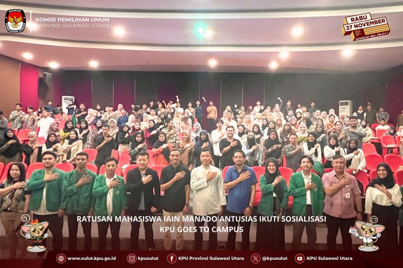 KPU Goes to Campus: Umbola Beber Gen Z dan Milenial Wakili 50 Persen Pemilih di Sulut