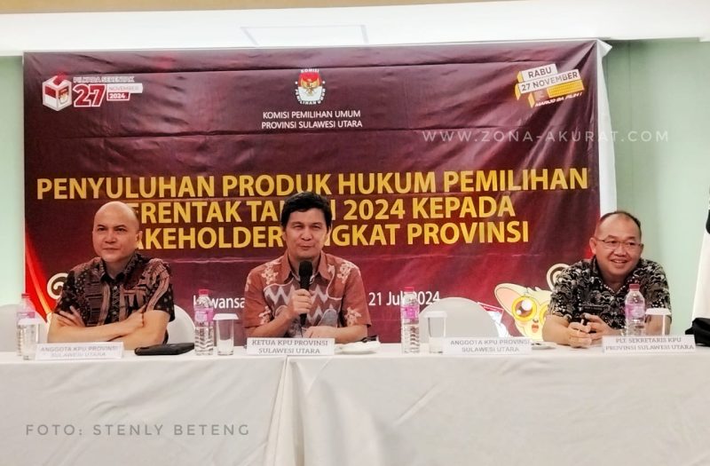 KPU Sulut Rangkul Stakeholder Bikin Penyuluhan Produk Hukum Pilkada Serentak