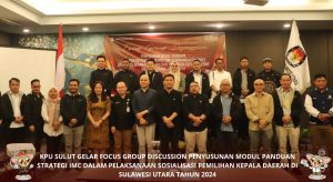 KPU Sulut Gelar FGD Penyusunan Modul IMC untuk Sosialisasi Pilkada 2024