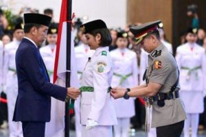 Presiden Kukuhkan 76 Anggota Paskibraka Tahun 2024