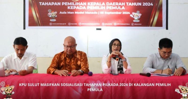 KPU Sulut Sasar Pemilih Pemula Pastikan Punya Hak Suara di Pilkada