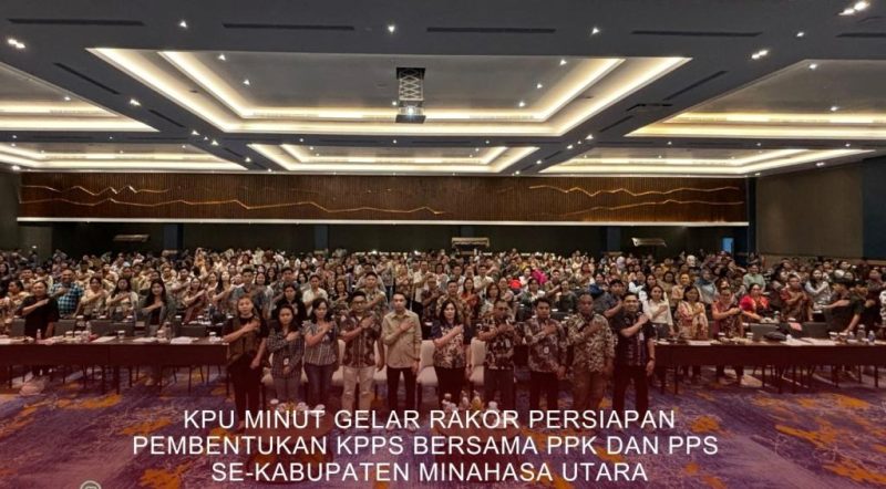 Rakor KPU Minut Persiapkan KPPS Sebagai Garda Terdepan Pilkada 2024