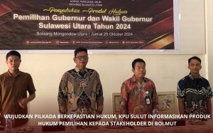 KPU Sulut Sasar Bolmut, Bikin Penyuluhan Hukum demi Pilkada Bersih dan Damai