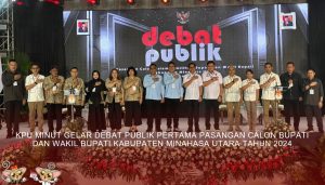 Debat Perdana Calon Bupati Minut, Paslon Adu Gagasan Kesejahteraan dan Kemajuan Bumi Klabat