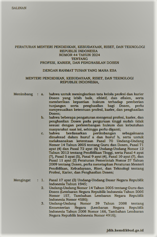 Kemendikbudristek Terbitkan Aturan Baru untuk Profesi, Karier dan Penghasilan Dosen