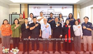 KPU Minut Lantik Anggota PPS Pengganti di Airmadidi dan Likupang Timur