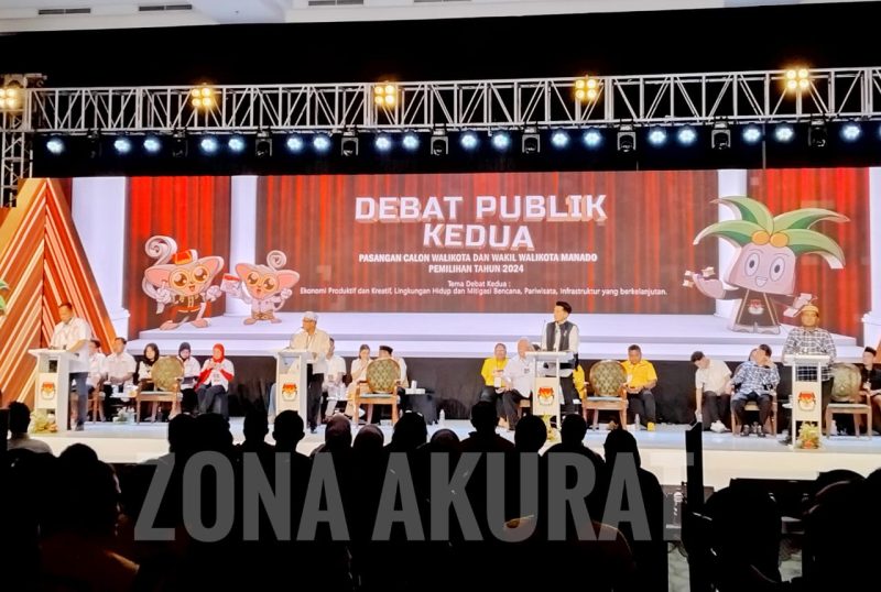 KPU Manado Sukses Gelar Debat Kedua Calon Wali Kota dan Wakil Wali Kota