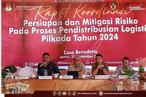 KPU Minut Mantapkan Mitigasi Risiko Distribusi Logistik Pilkada 2024