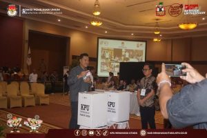 KPU Minut Gelar Simulasi Pemungutan Suara untuk Pilkada Serentak 2024