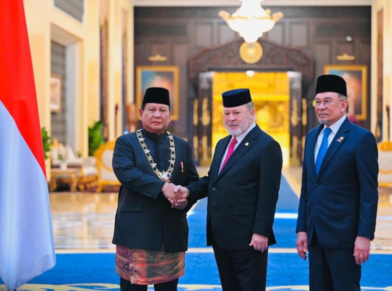 Presiden Prabowo Dianugerahi Tanda Kehormatan Tertinggi dari Kerajaan Malaysia