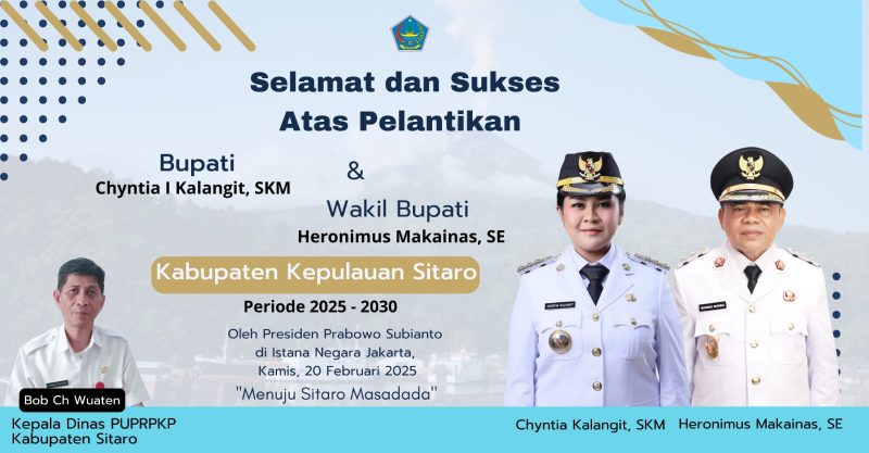 Dinas PUPRPKP Sitaro Sambut Kepemimpinan Bupati Chyntia Kalangit dan Wabup Heronimus Makainas