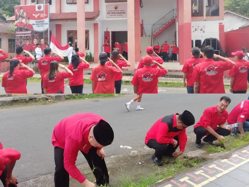 Peringati Hari Lahir Pancasila, DPC PDI Perjuangan Sangihe Gelar Upacara dan Aksi Sosial di Bulan Bung Karno