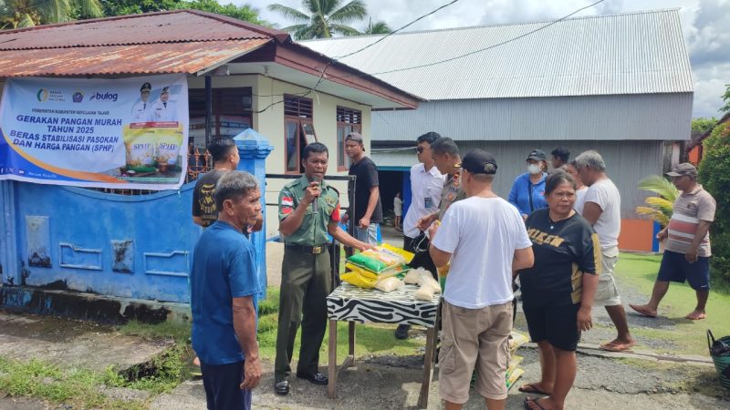 Polres Kepulauan Talaud Melakukan Gerakan Pangan Murah Dalam Rangka Hut RI Ke 80