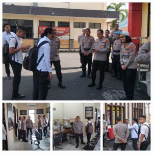Polres Bitung Terima Penilaian Pelayanan Publik dari Tim Internal Polri